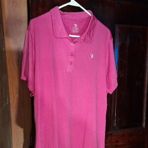 Hot Purpl Polo Shirt with Small Logo